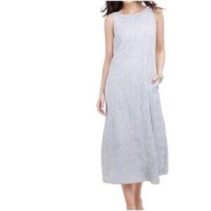 J. Jill 100% Linen Midi Dress